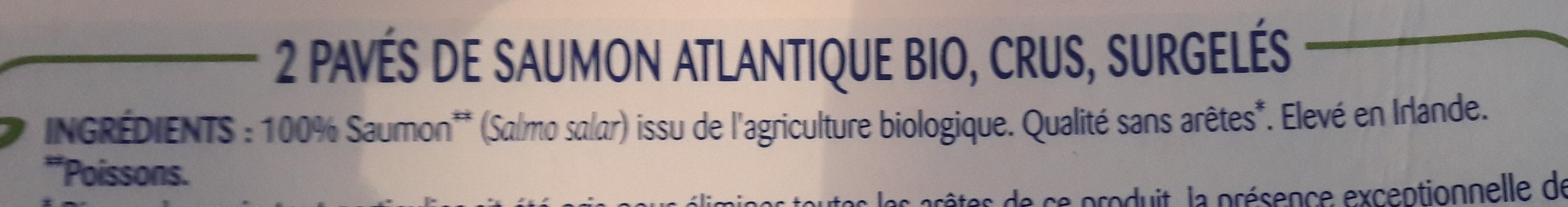 Intermarché Pave de saumon bio 200g packshot