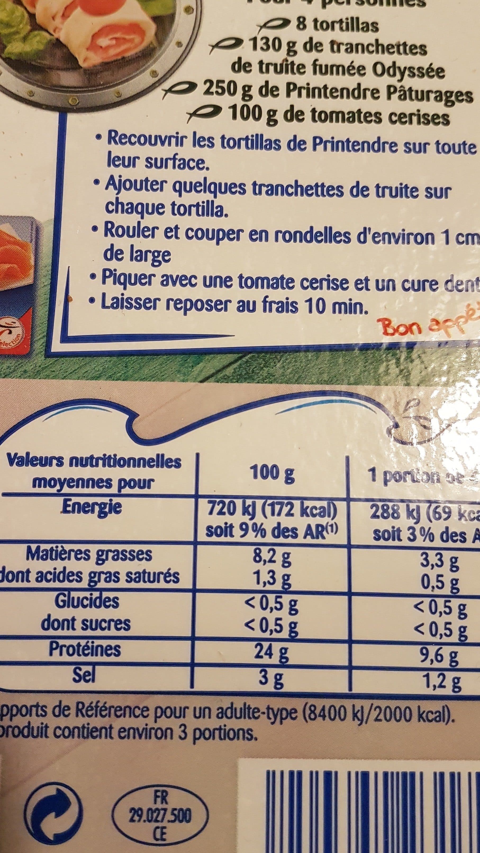 Intermarché Tranchettes de Truite Fumée packshot