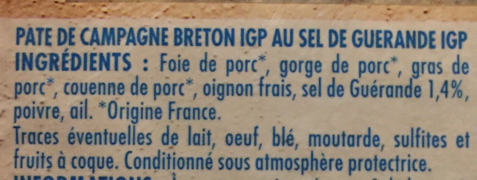 Intermarché Pâté de campagne breton packshot