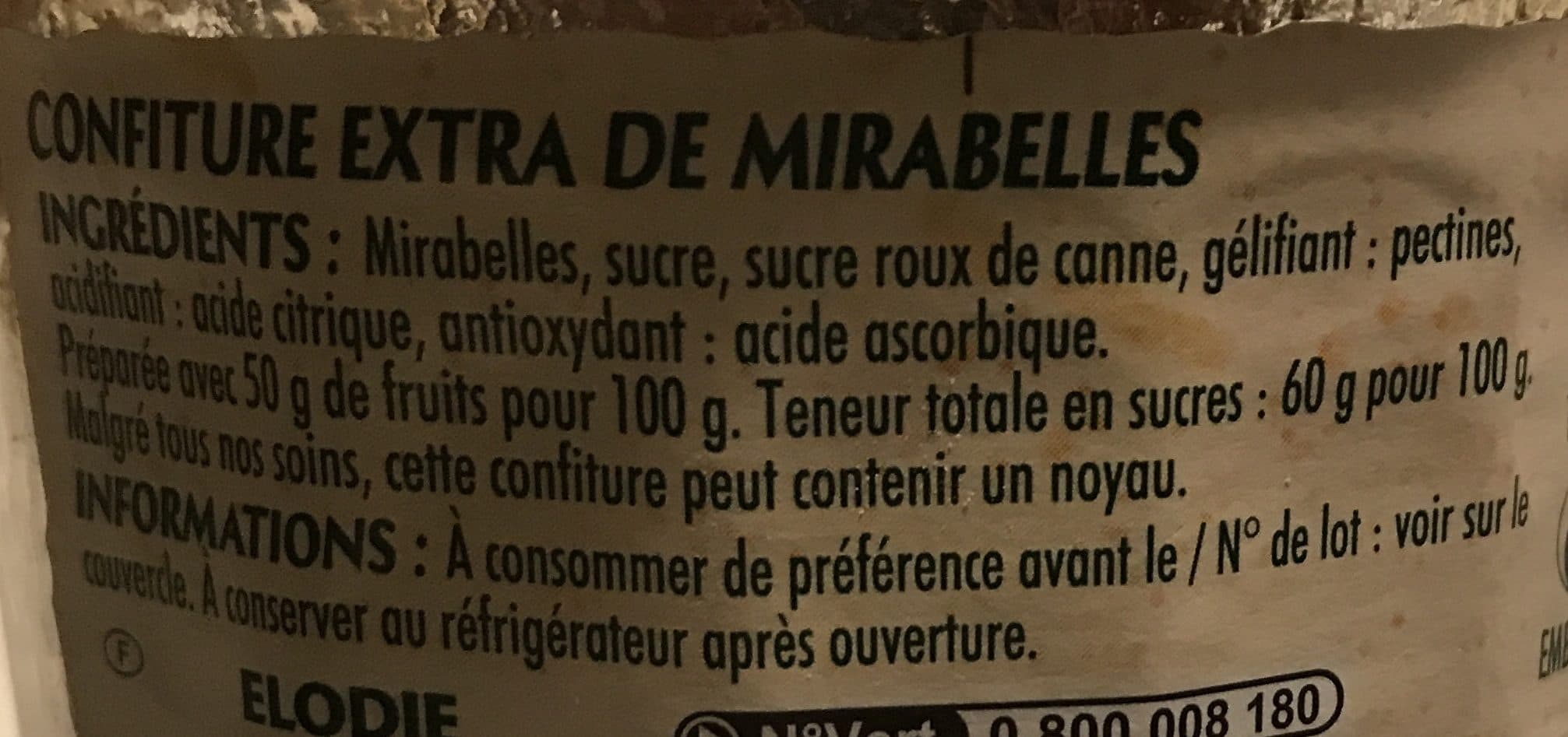 Elodie Confiture Mirabelles packshot