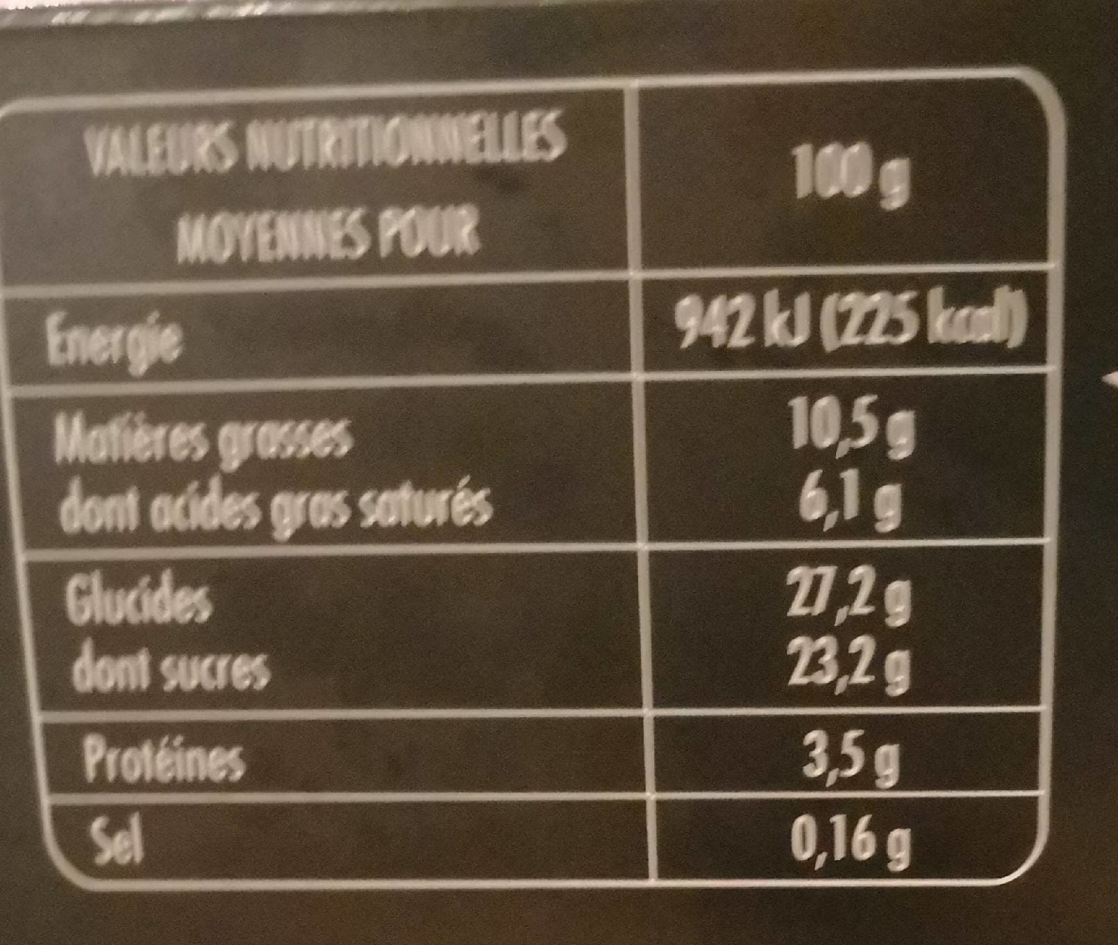 Adelie L'intense Bûche chocolat praliné 8 parts packshot