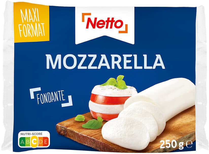 Netto Mozzarella lp 250g packshot