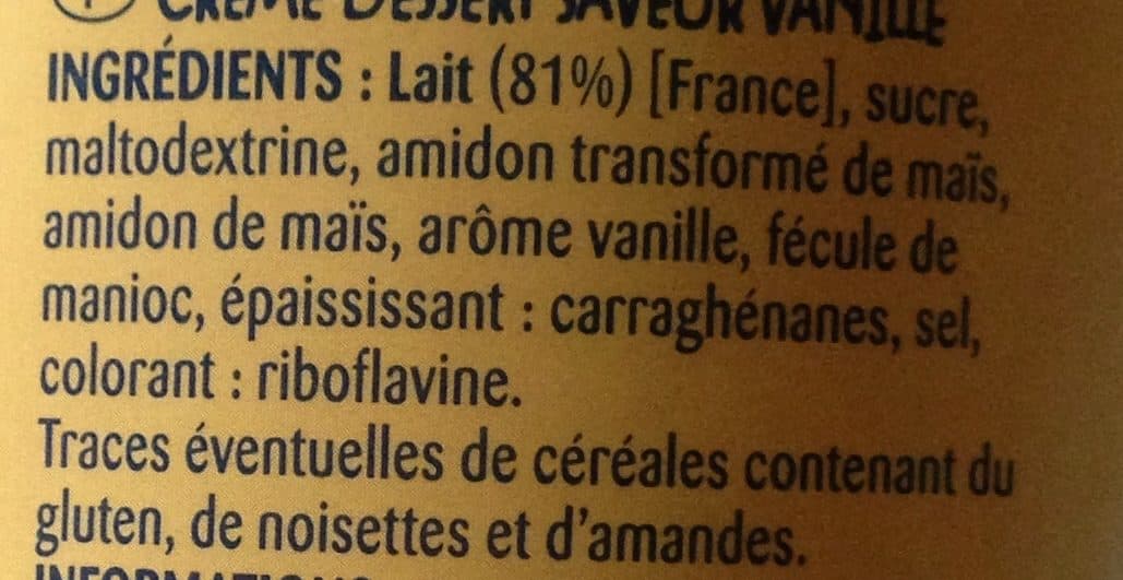 Intermarché Crème dessert saveur vanille 510 g packshot