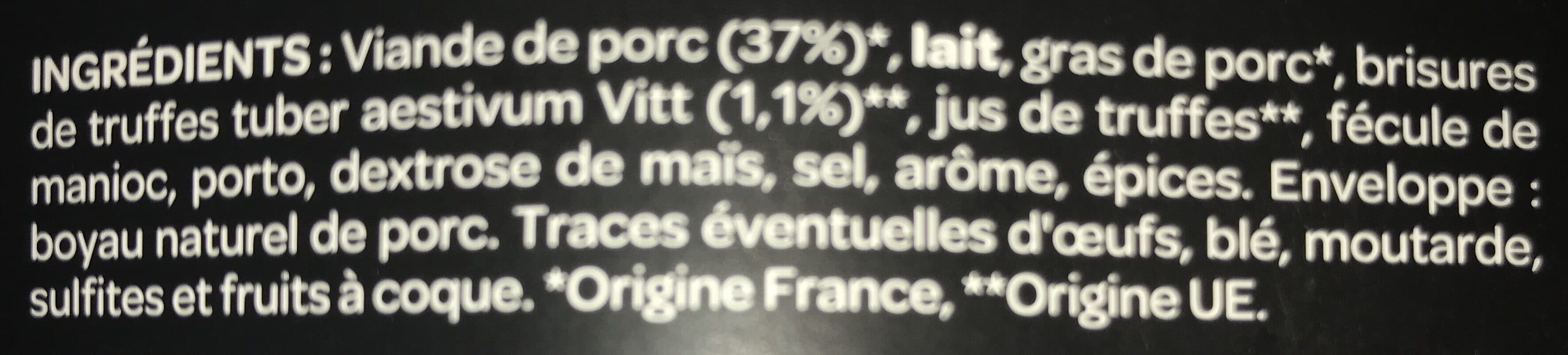 Les creations BOUDIN BLANC PORC A LA TRUFFE (novembre décembre + Pâques) packshot