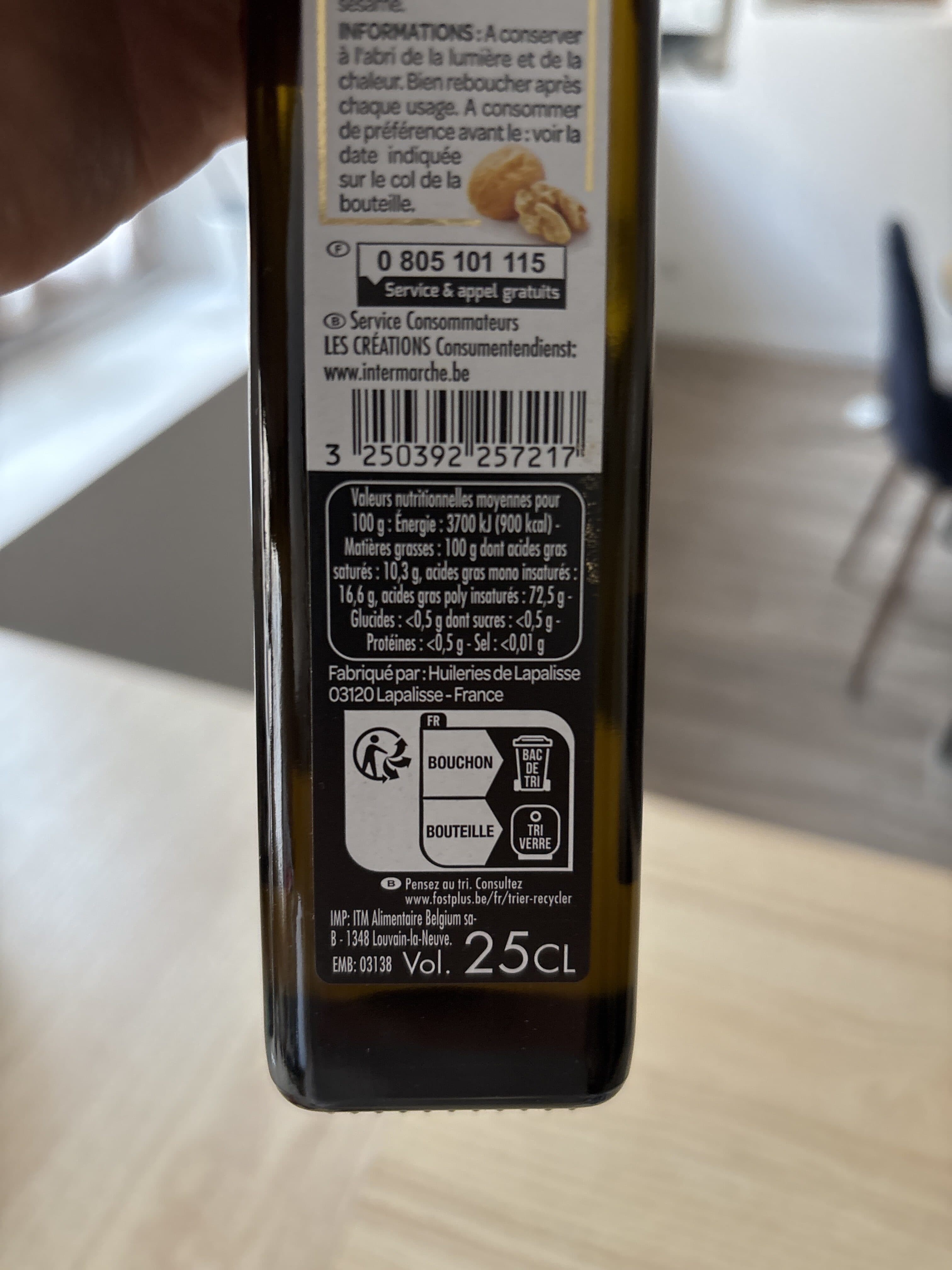 Bouton D'or Huile de Noix 25 cL packshot