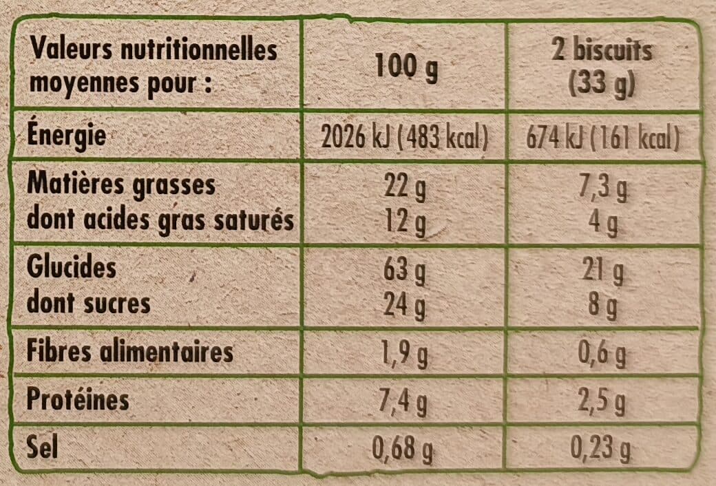 Chabrior Sablé amande arôme naturel de citron packshot