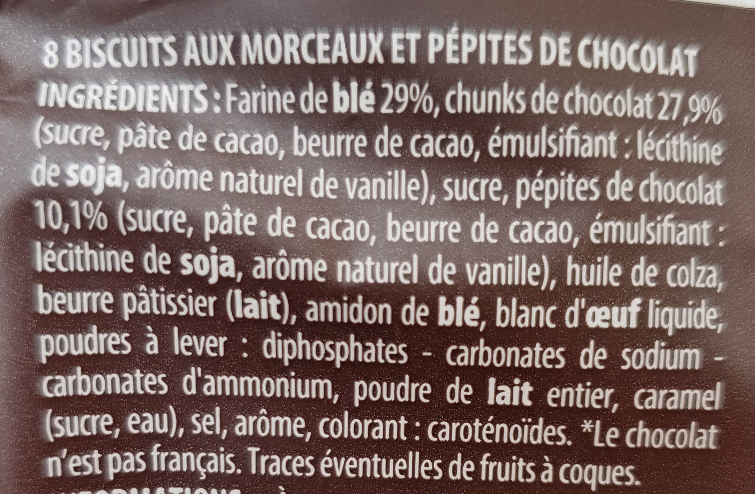 Chabrior Cookies maxi pepites chocolat 184g packshot