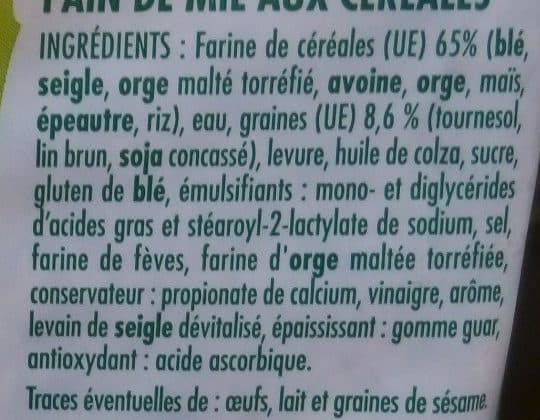 Chabrior Cœur de mie céréales 500g packshot