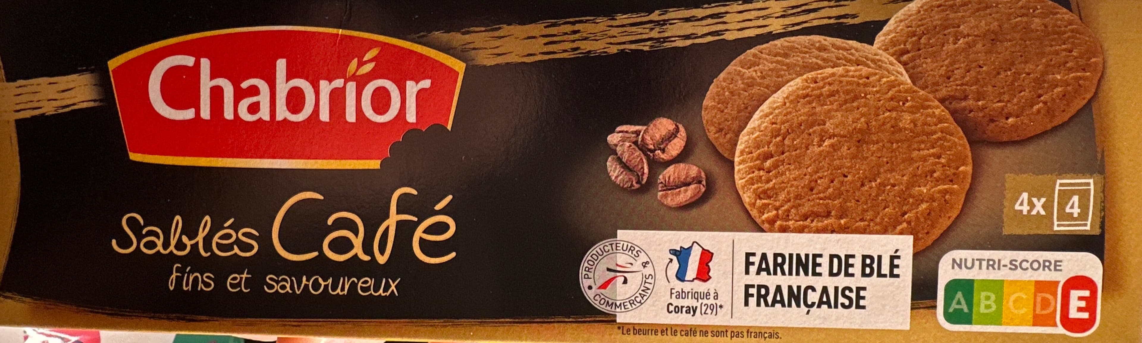 Chabrior Sablés café packshot