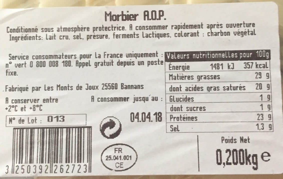 Itinéraire des Saveurs Morbier raclette packshot
