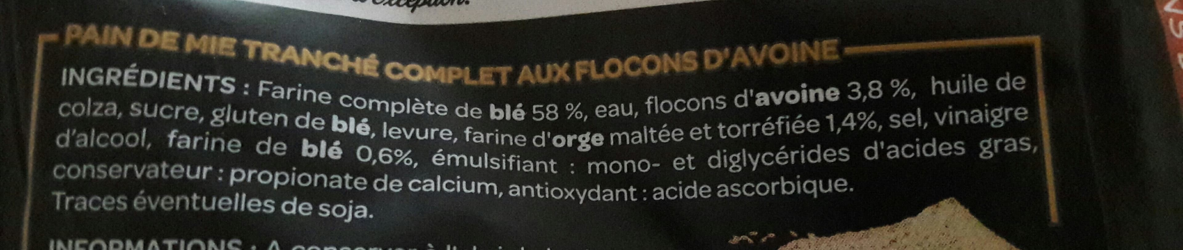 Chabrior Pain complet aux flocons d'avoine les créations 500g packshot
