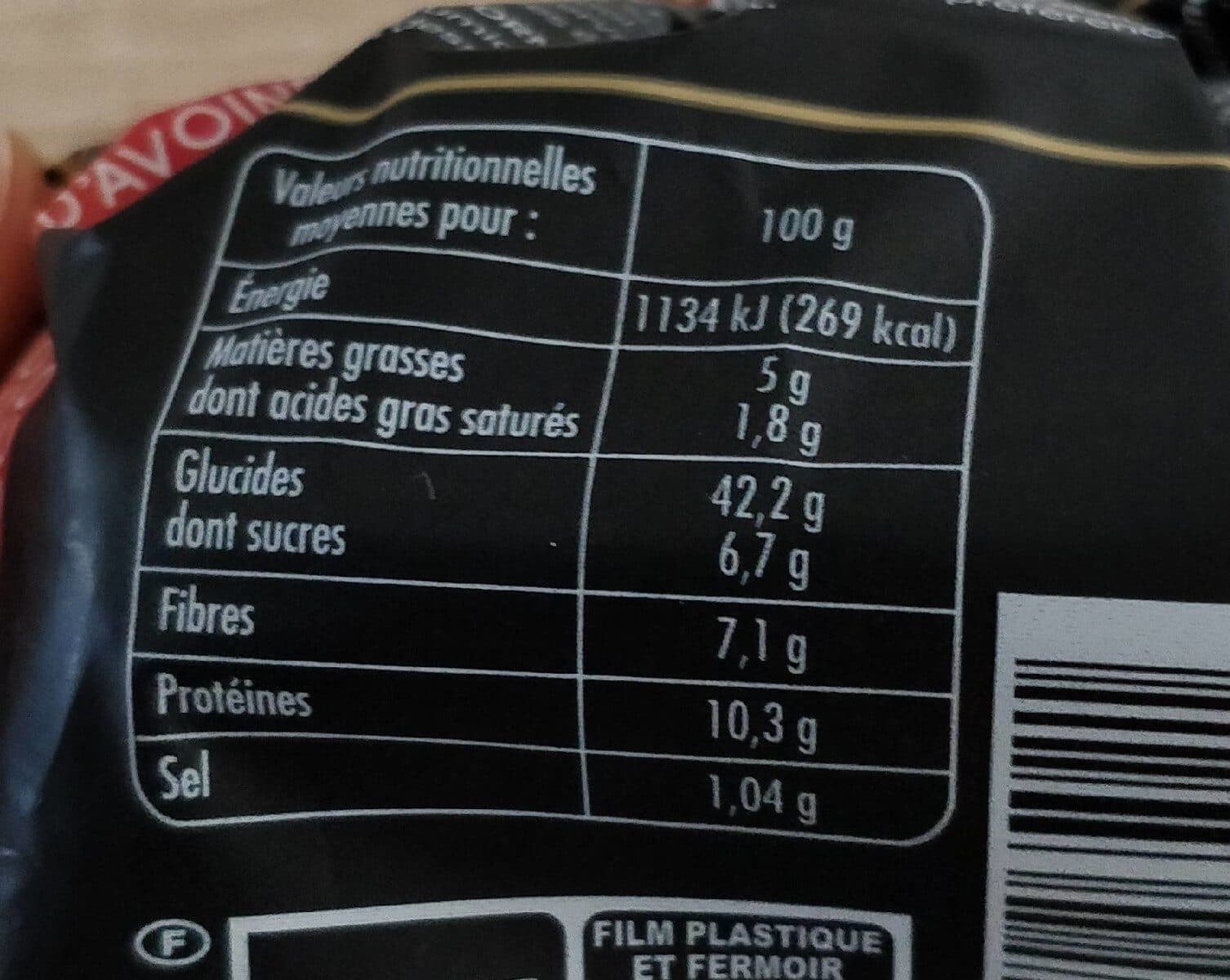 Chabrior Pain complet aux flocons d'avoine les créations 500g packshot