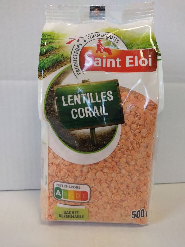 Saint eloi LENTILLE CORAIL 500g packshot