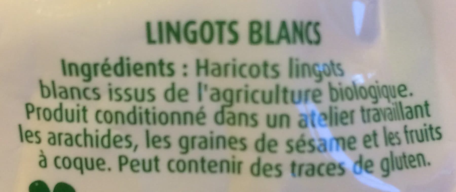 Saint eloi Haricot lingot blanc 500g bio saint eloi bio packshot