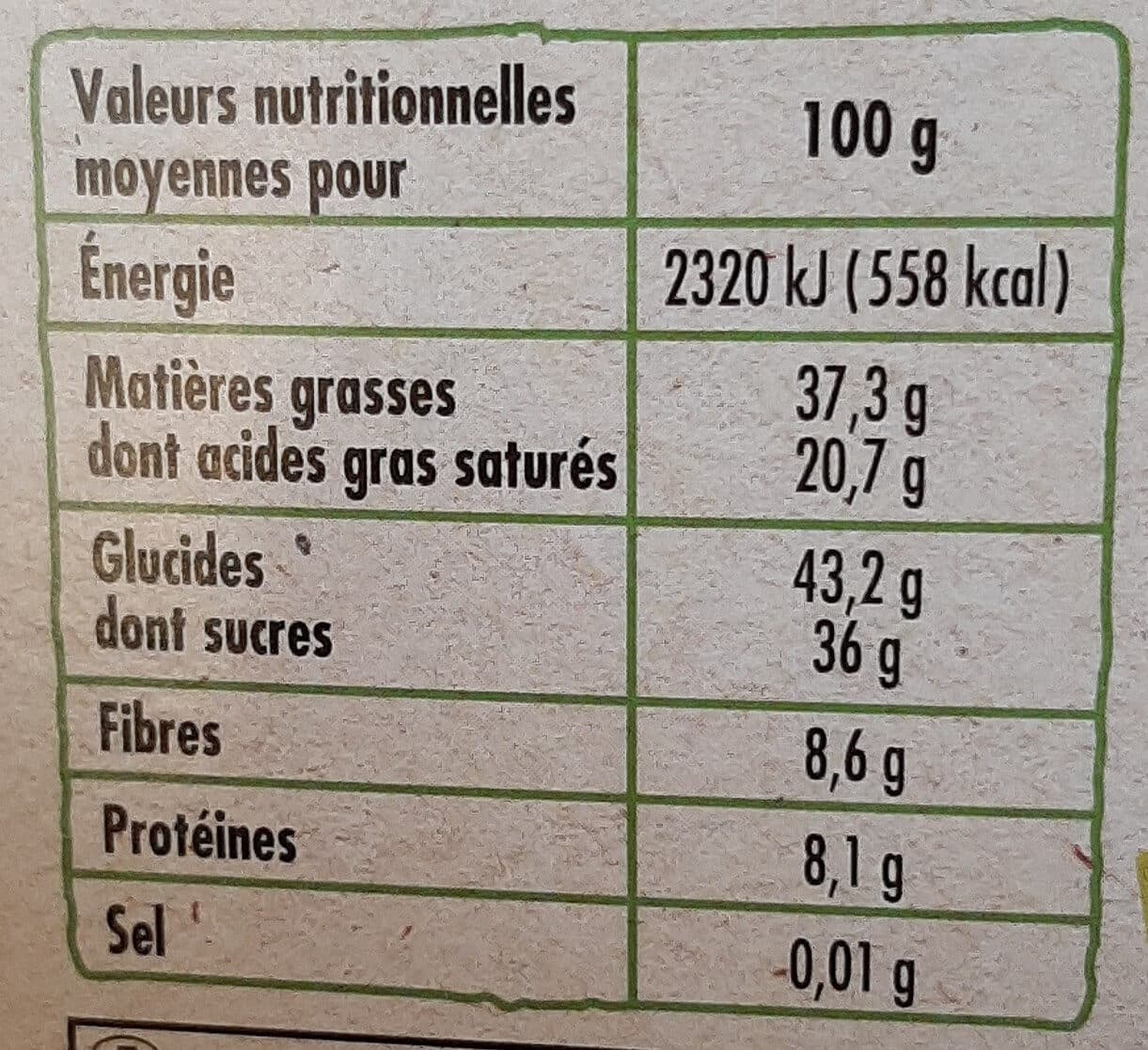 Ivoria Tablette BIO bloc - Chocolat noir aux amandes et aux cranberries - 200g packshot