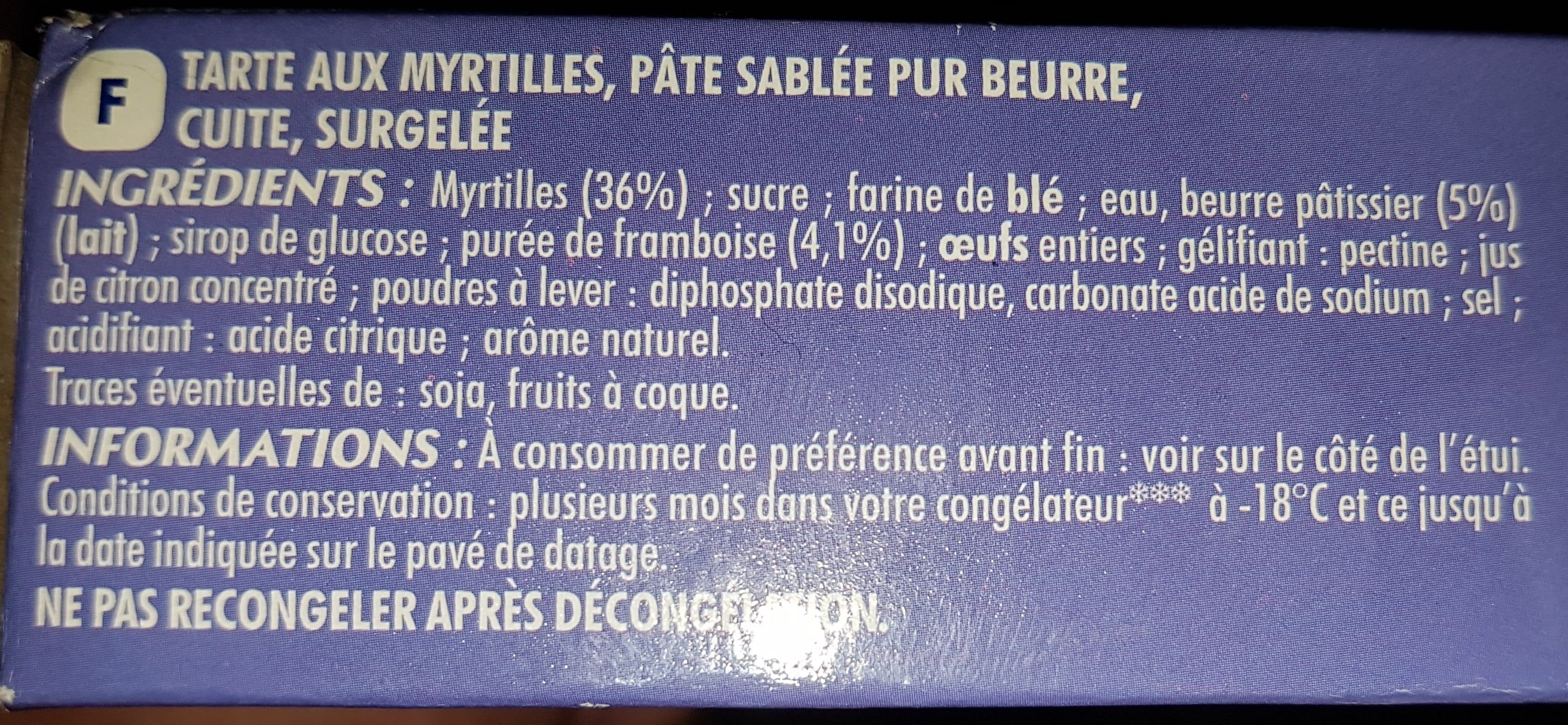 Adélie Tarte aux myrtilles packshot