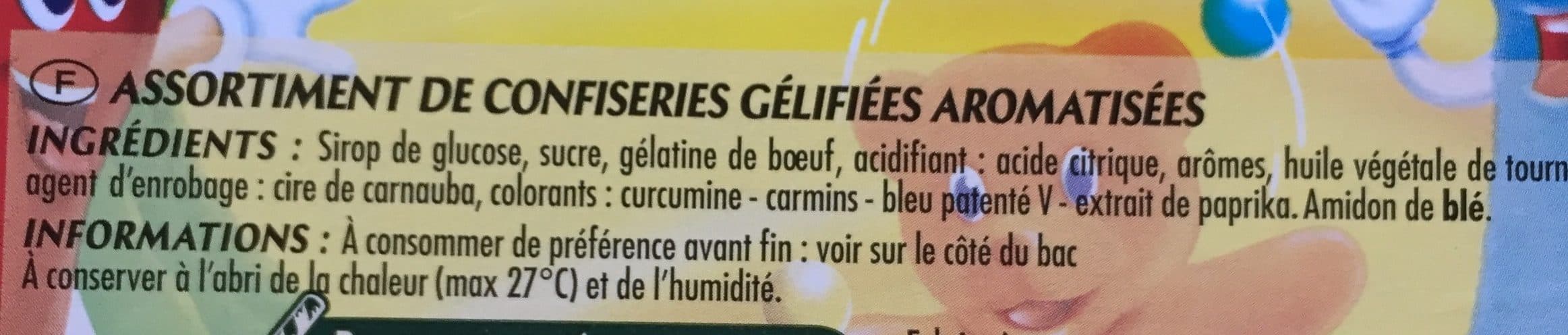Elodie Assortiment de confiseries gélifiées aromatisées - 600g packshot