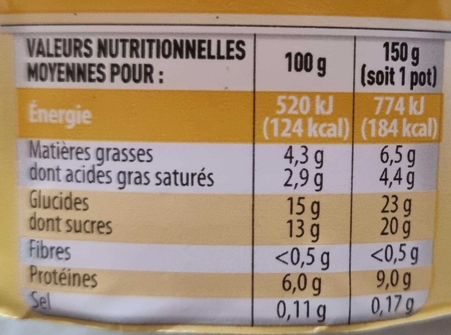 Intermarché Vita pause lemon curd packshot