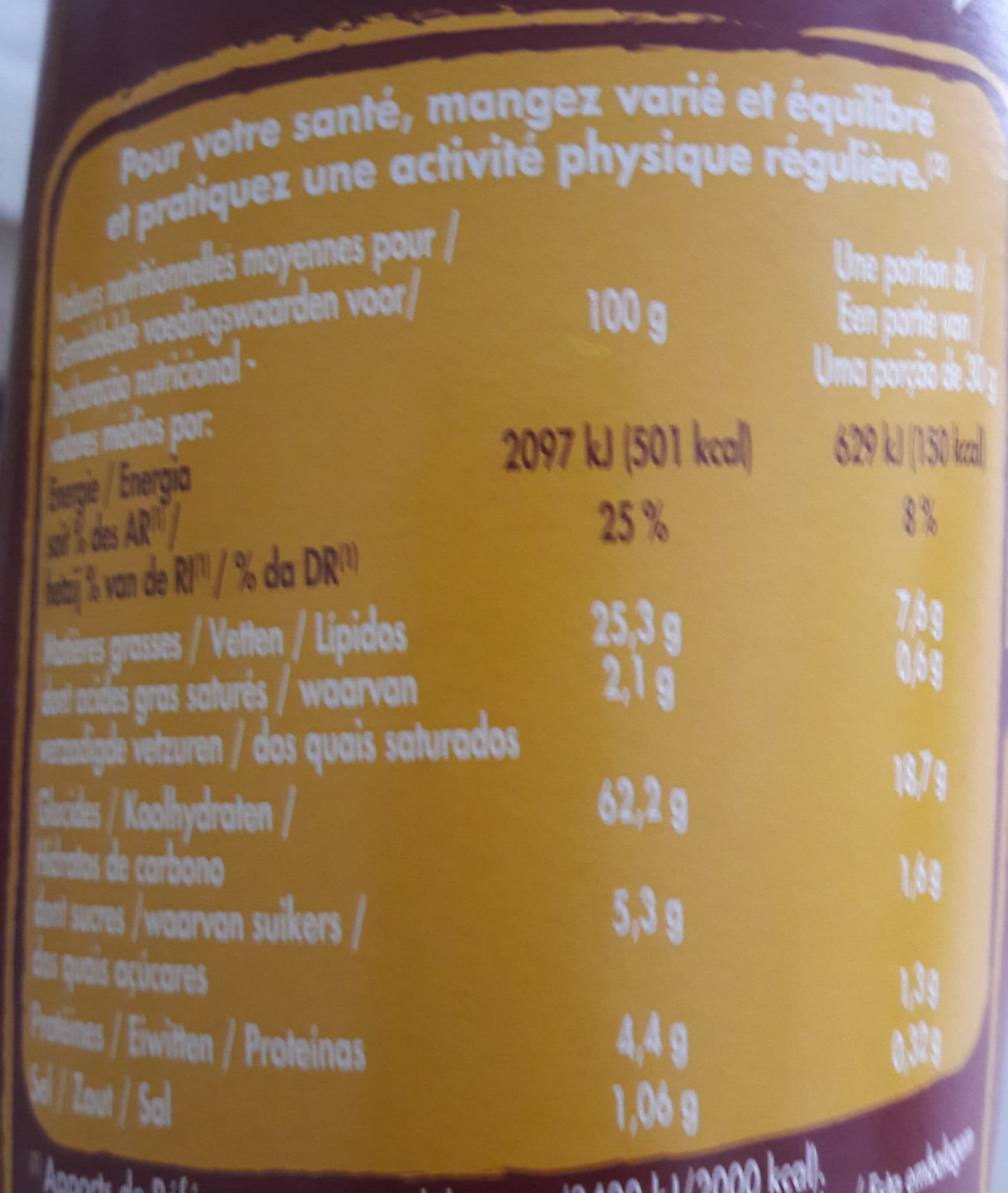 Bouton d'or Tuiles saveur épicée 170g packshot