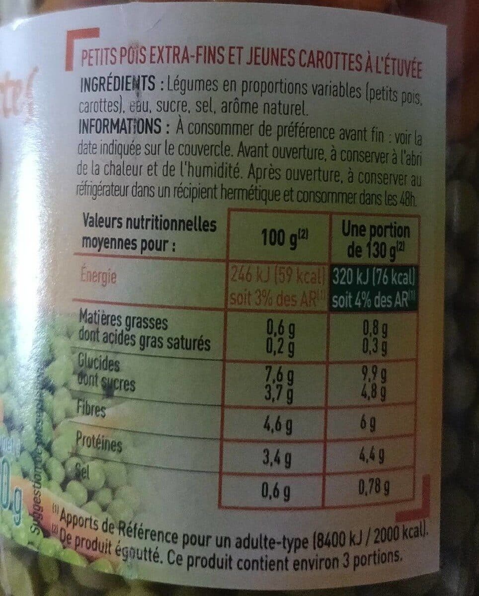 Kerlys Petits pois extra fins carottes - 720 ml packshot