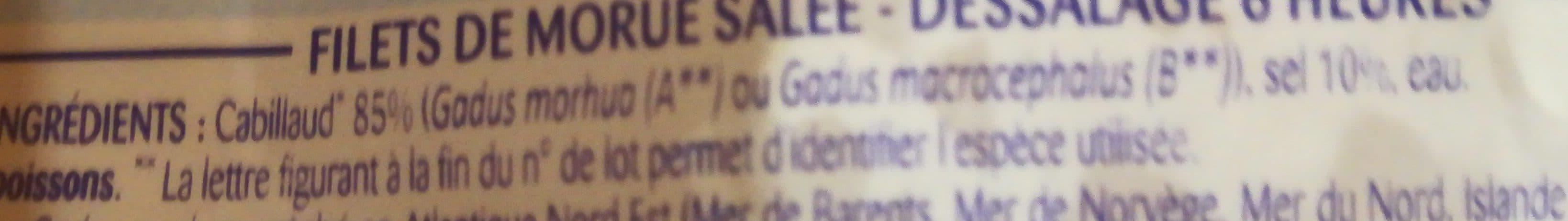 Odyssee Filets de morue salée (6 heures) - 400g packshot