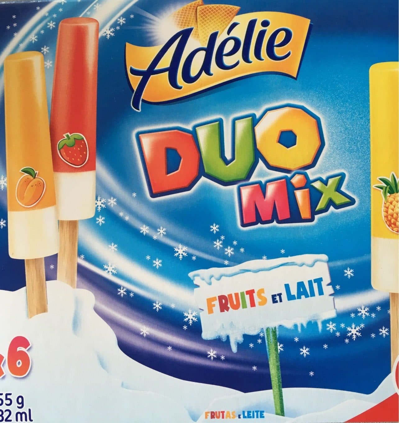 Adélie Adélie Glace Duo Mix fruits et lait packshot
