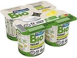 Pâturages Yaourt étuvé bio citron 4x125g packshot