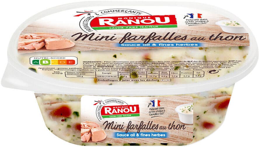 Monique ranou PATES AU THON 300 G mini farfalles packshot