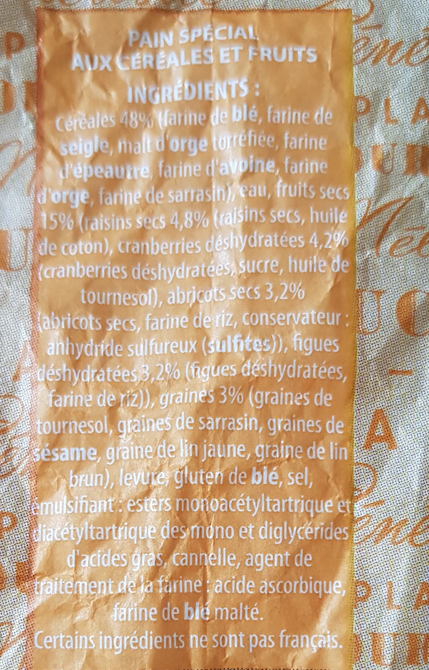 Intermarché Pain céréales & fruits packshot