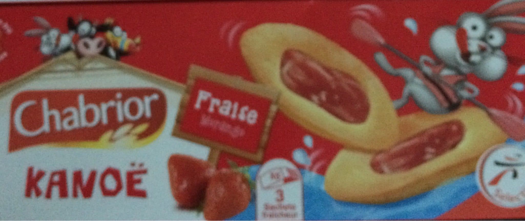 Chabrior Biscuits Kanoë fraise les 2 paquets de 120 g packshot