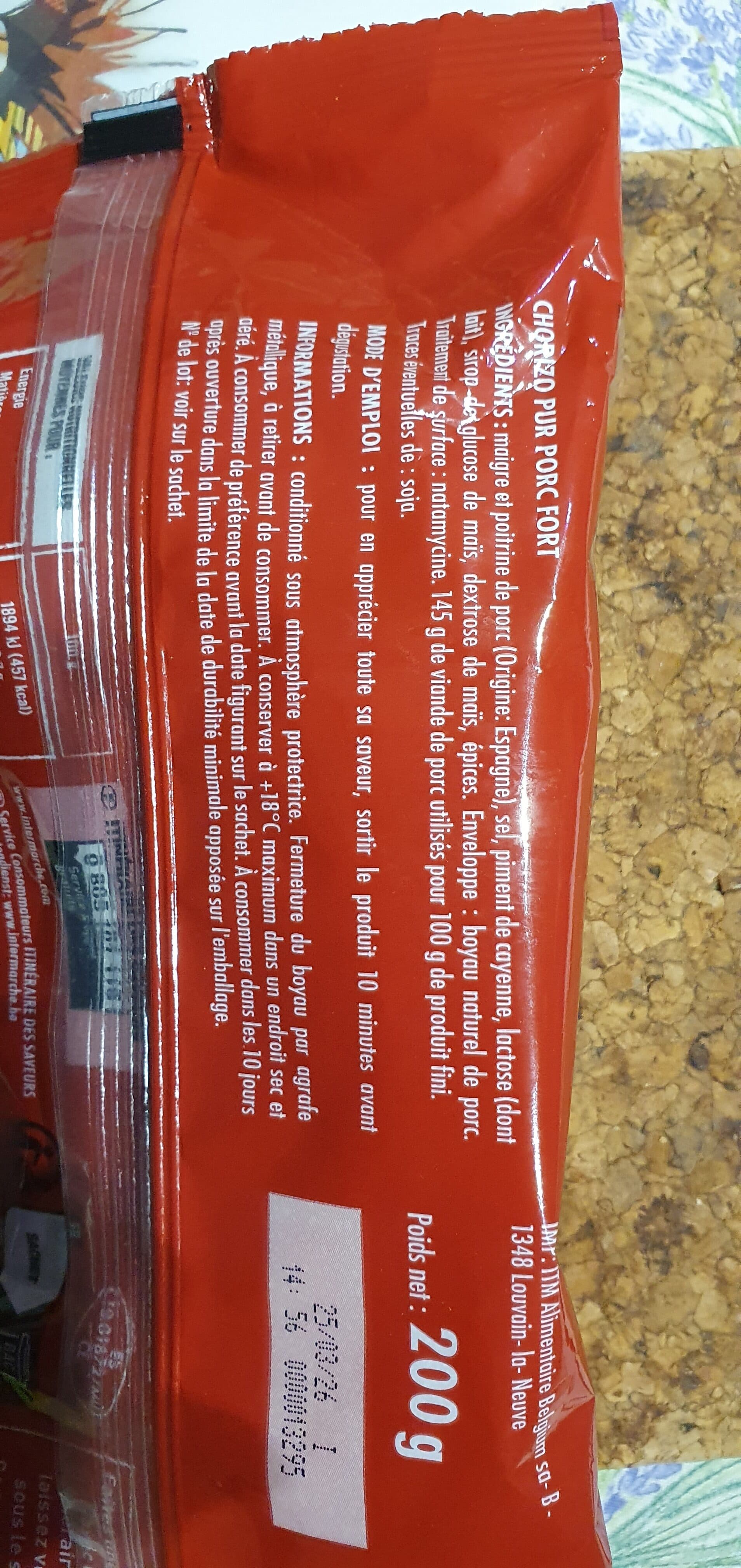 Itinéraire des Saveurs Chorizo au piment d'Espagne packshot