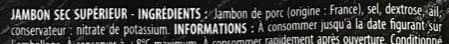 Monique ranou Jambon sec, Tranches fines packshot