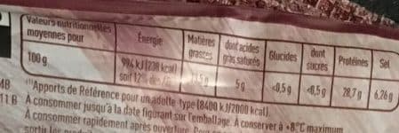 Monique ranou Jambon sec supérieur label rouge 9 mois d'affinage packshot
