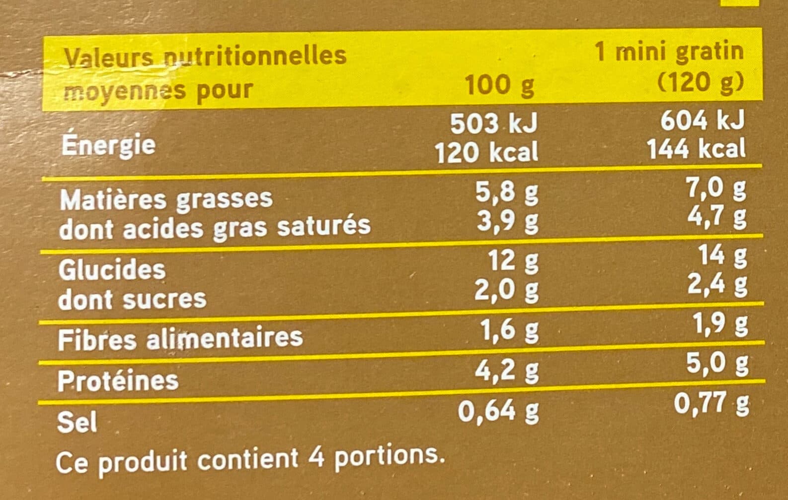 Netto 4 Mini Gratin de pomme de terre 480g packshot