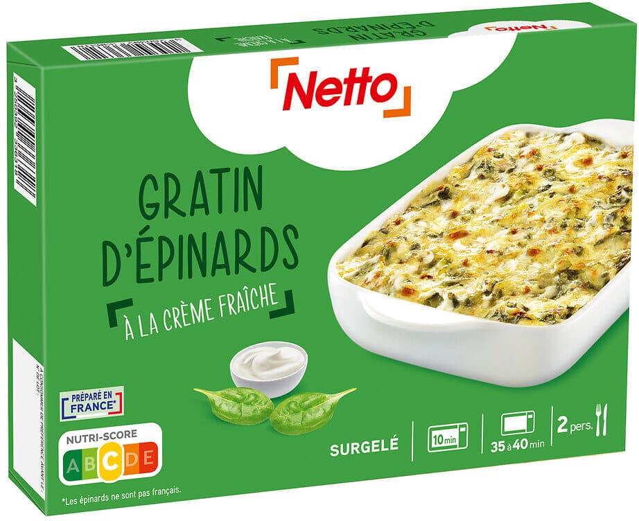Netto Gratin d'épinards NETTO 450g packshot