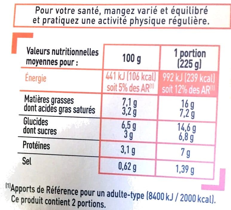 Netto Gratin d'épinards NETTO 450g packshot