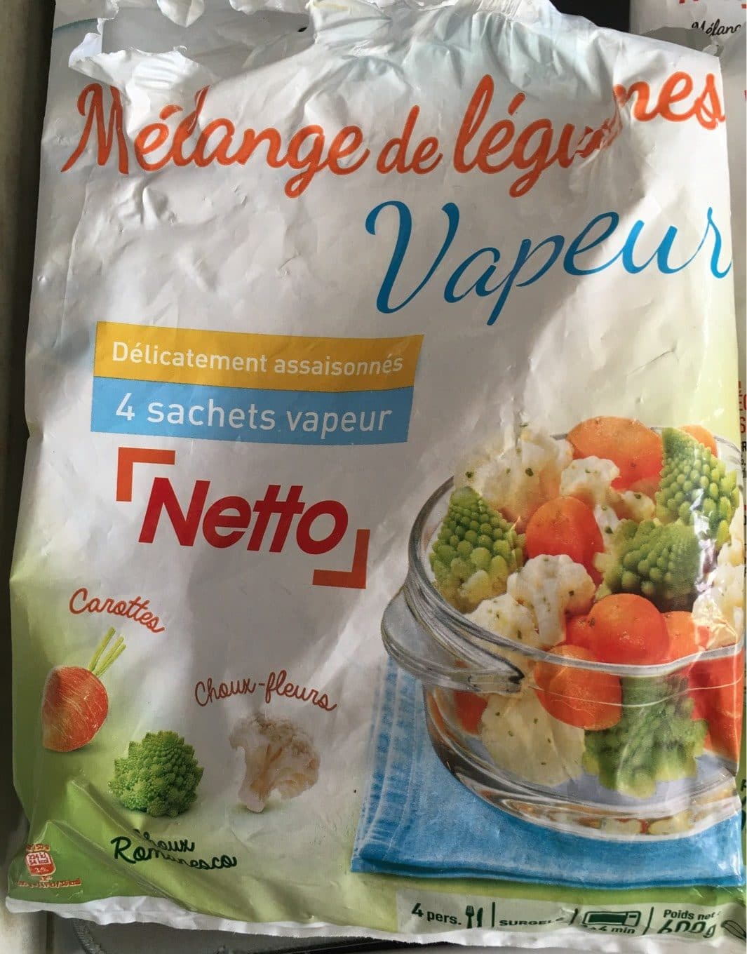 Netto Melange de legume vapeur packshot