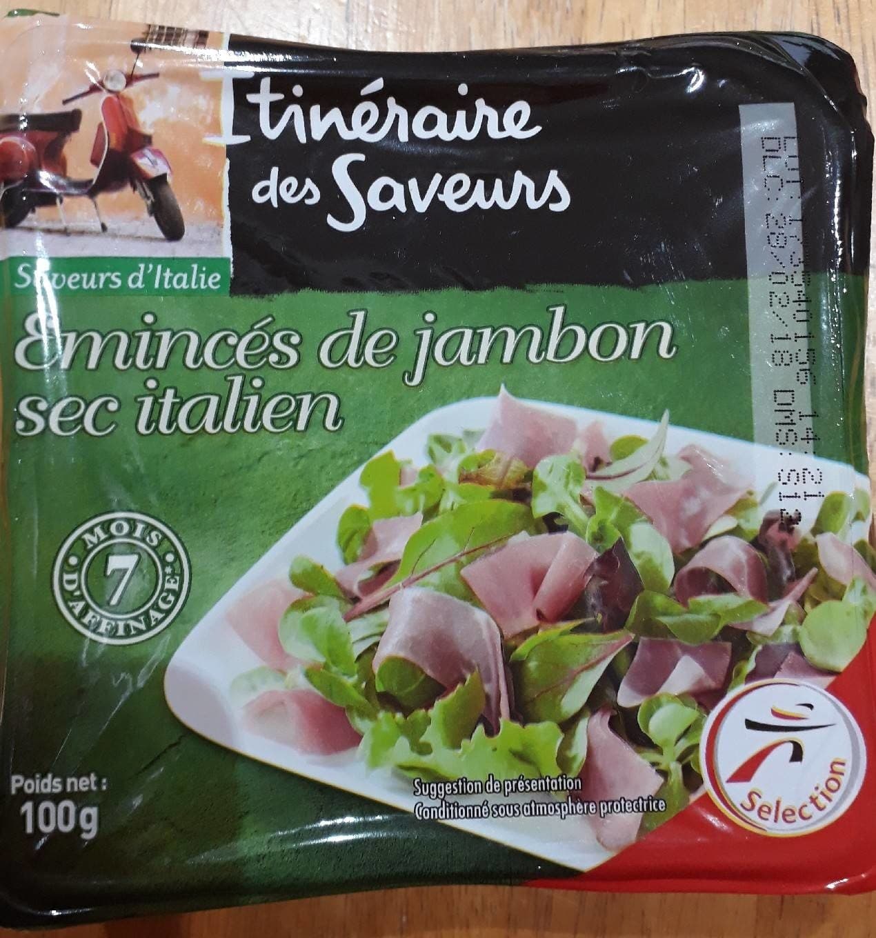Itinéraire des Saveurs Emincés de jambon sec italien packshot