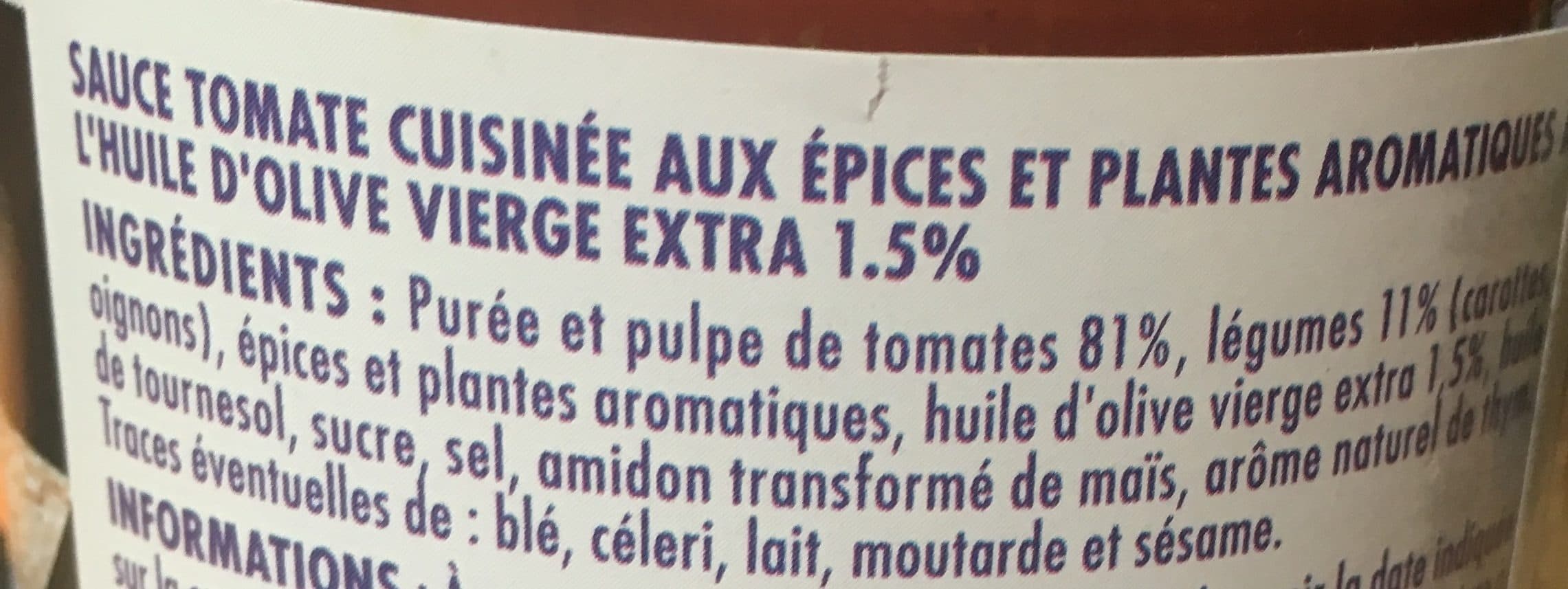 Intermarché Sauce Provençale packshot