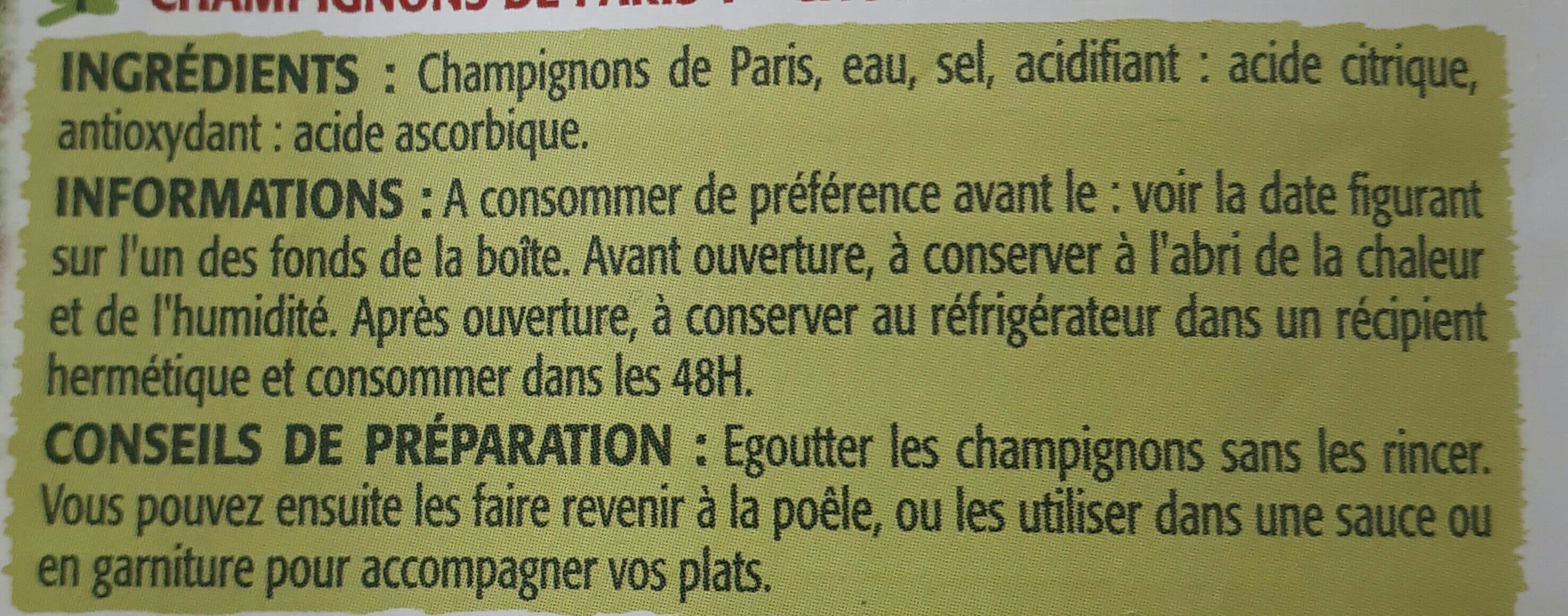 Saint Eloi Champignons de Paris entier 1er choix packshot
