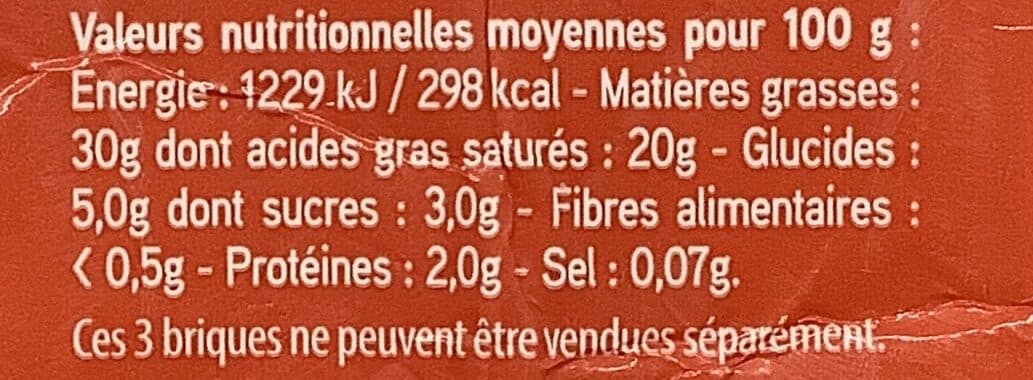 Paturages (Intermarché) Creme uht 30% mg semi epaisse bq 3x20cl packshot