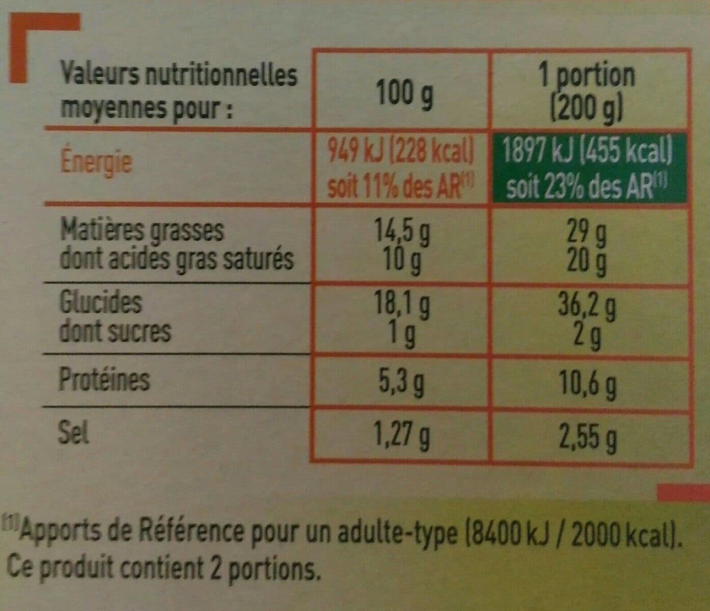 Netto Tarte chevre epinards - 400g packshot