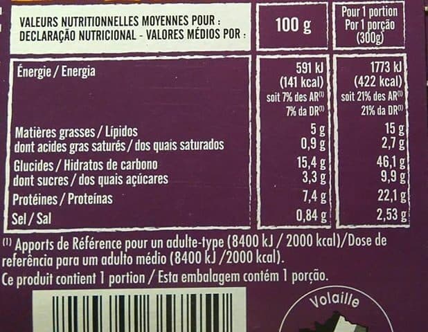 Intermarché Tajine de poulet pruneaux & semoule packshot