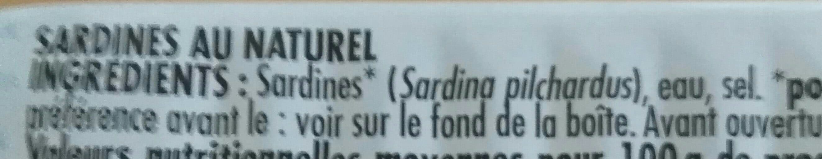 Capitaine cook Sardines au naturel 130g packshot