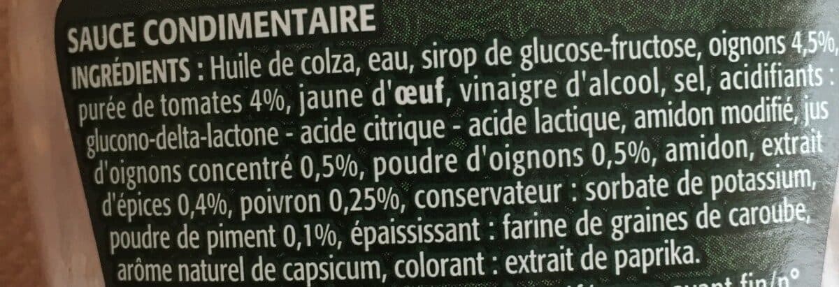 Bouton d'or Sauce Algérienne 350g packshot