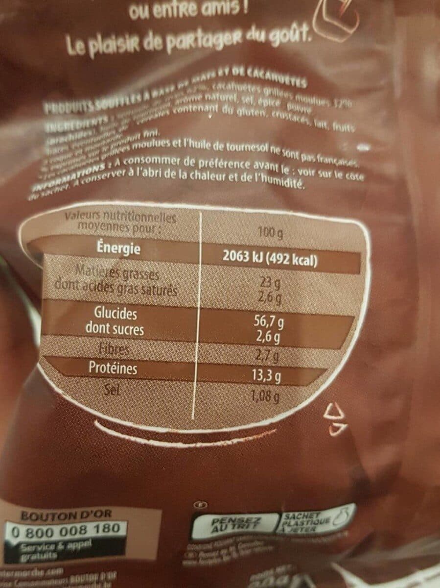 Bouton D’or Biscuits Craquille cacahuètes les 3 paquets de 90 g packshot