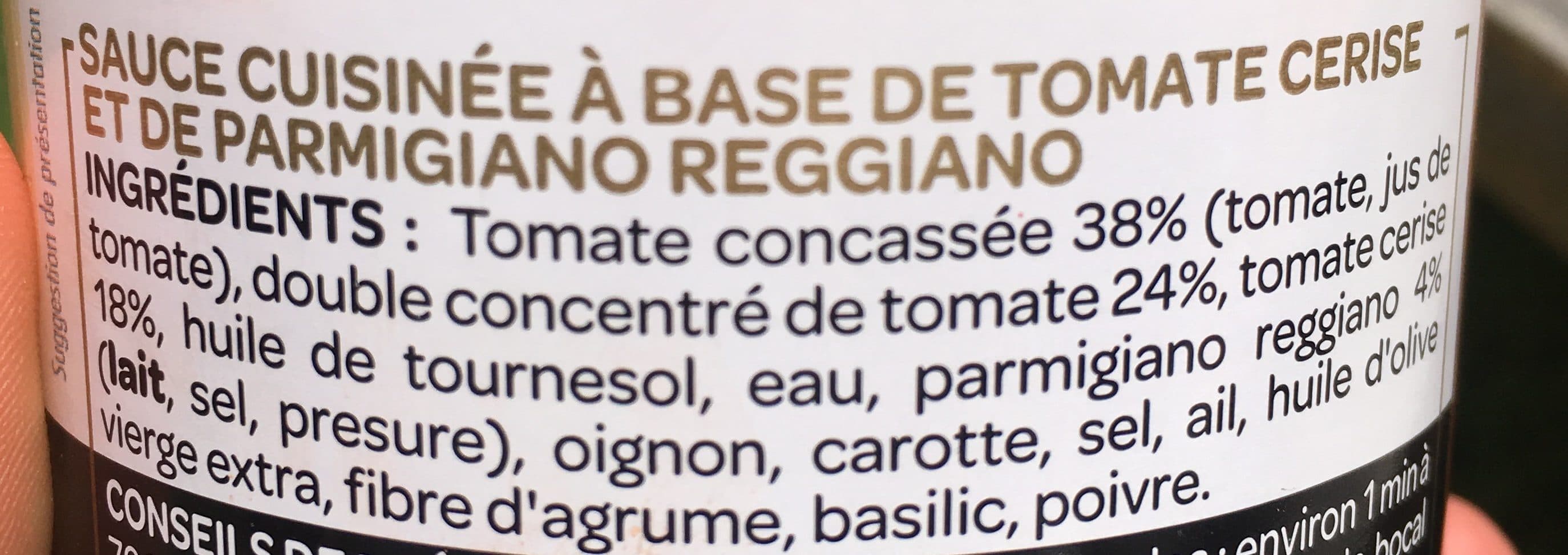 Fiorini Sauce tomate cerise parmesan packshot