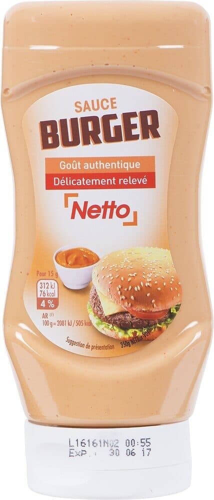 Netto Sauce burger 350g packshot