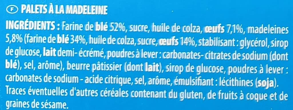 Chabrior Palet à la madeleine packshot