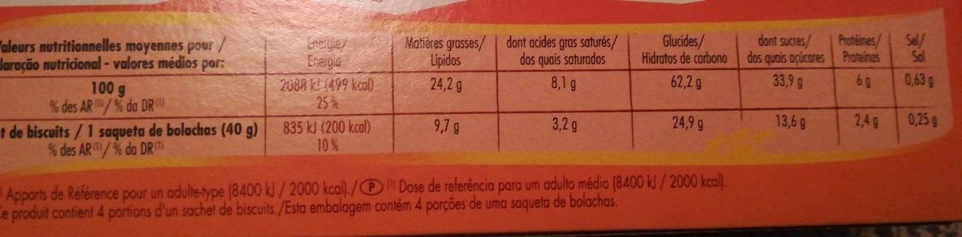Chabrior Mini Cookies pépites de chocolat nougatine 160G packshot